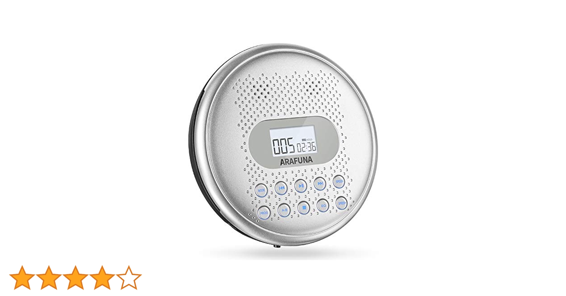 Amazon.co.jp: CDプレーヤーポータブル、ARAFUNA充電式